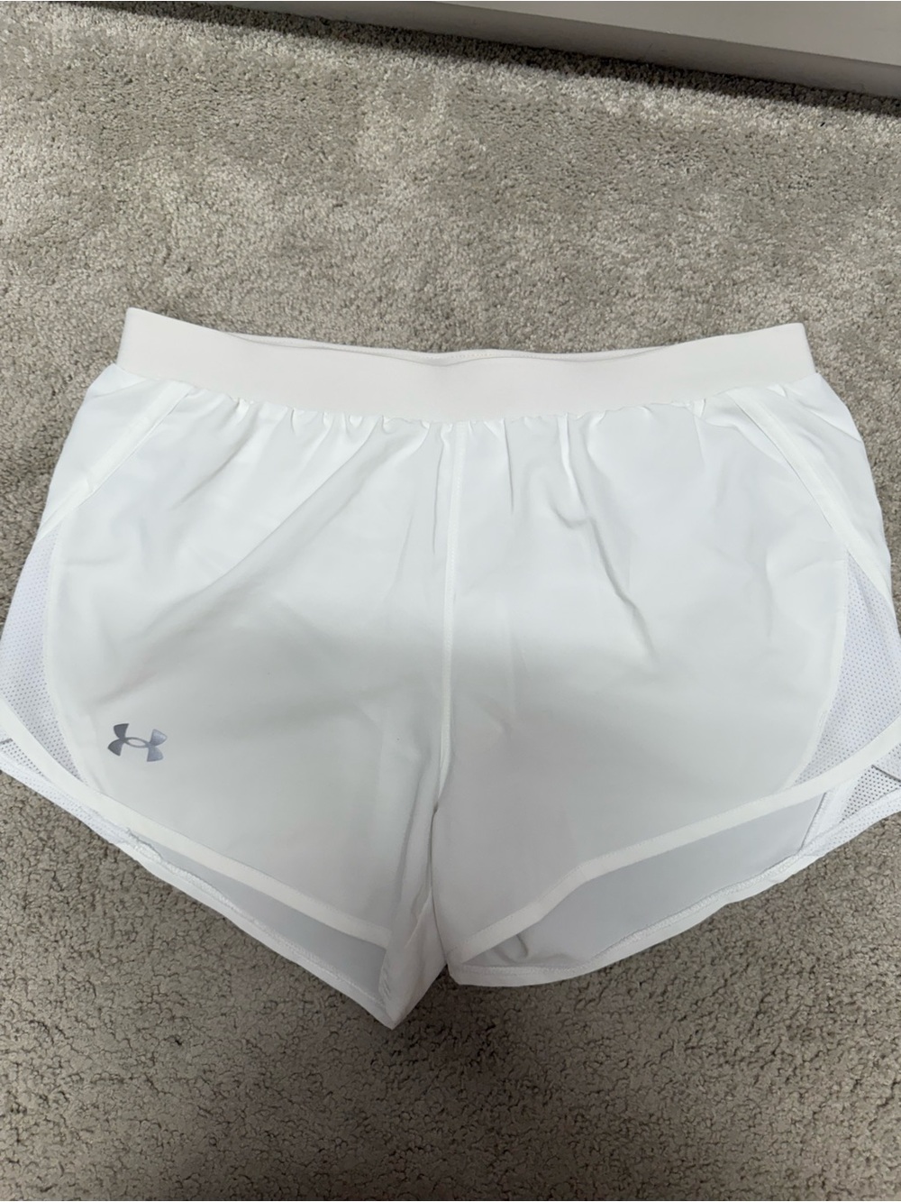 Under Armour Women’s White Athletic Running Shorts